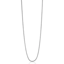 Clearance Zinzi 42 cm zilveren palmier ketting ZILC-P42