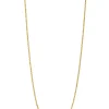 Hot Zinzi 42cm Gold 14 krt anker ketting 0,9mm breed, ideaal om je hanger aan te bevestigen ZGLA42-09
