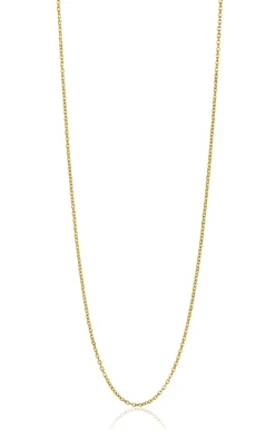 Hot Zinzi 42cm Gold 14 krt anker ketting 0,9mm breed, ideaal om je hanger aan te bevestigen ZGLA42-09