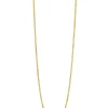 Zinzi 42cm Gold 14 krt gourmet ketting 0,8mm breed, ideaal om je hanger aan te bevestigen ZGLG42-08