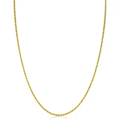 Online Zinzi 70cm gold plated zilveren koord ketting ZILC-K70G