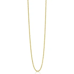 Discount Zinzi 60cm gold plated zilveren anker ketting ZILC-A60G