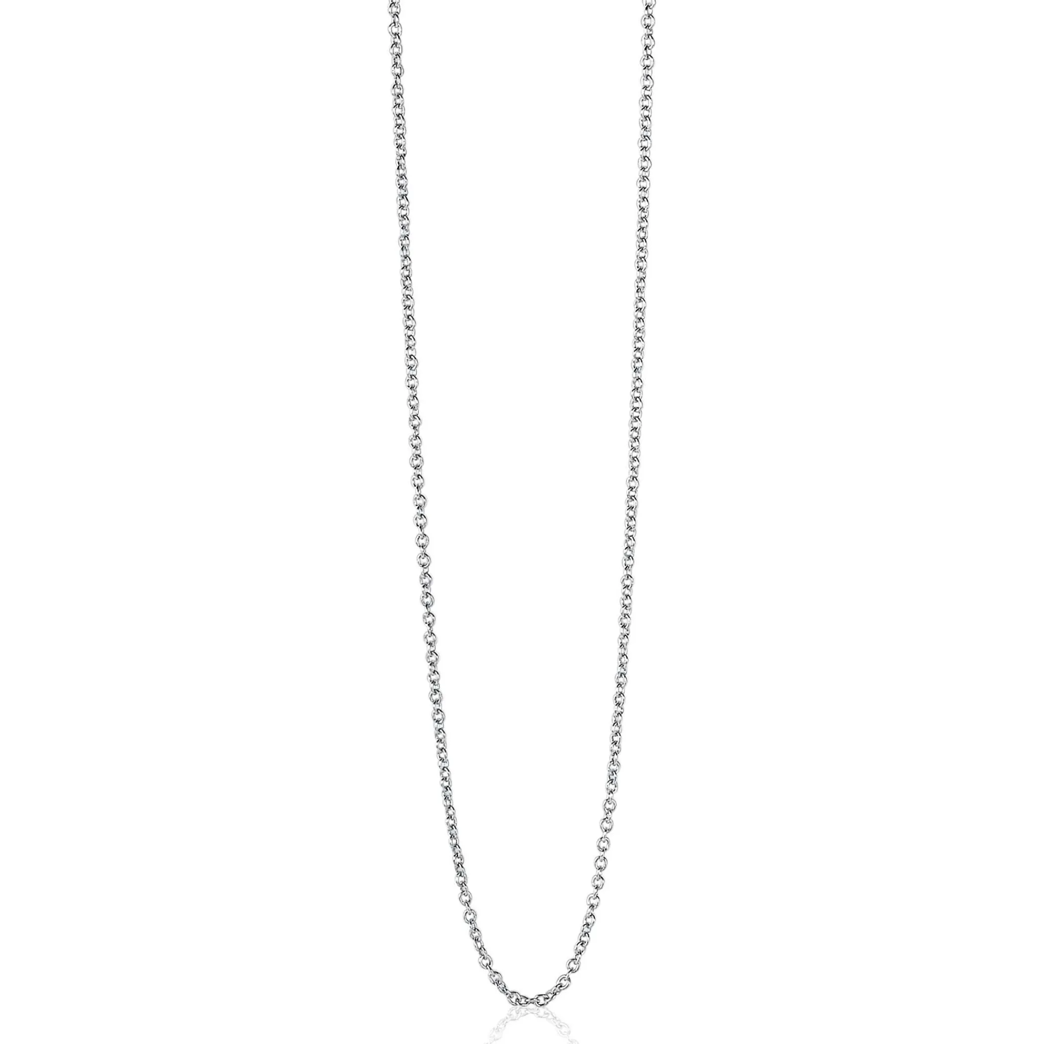 Outlet Zinzi 60cm zilveren anker ketting ZILC-A60