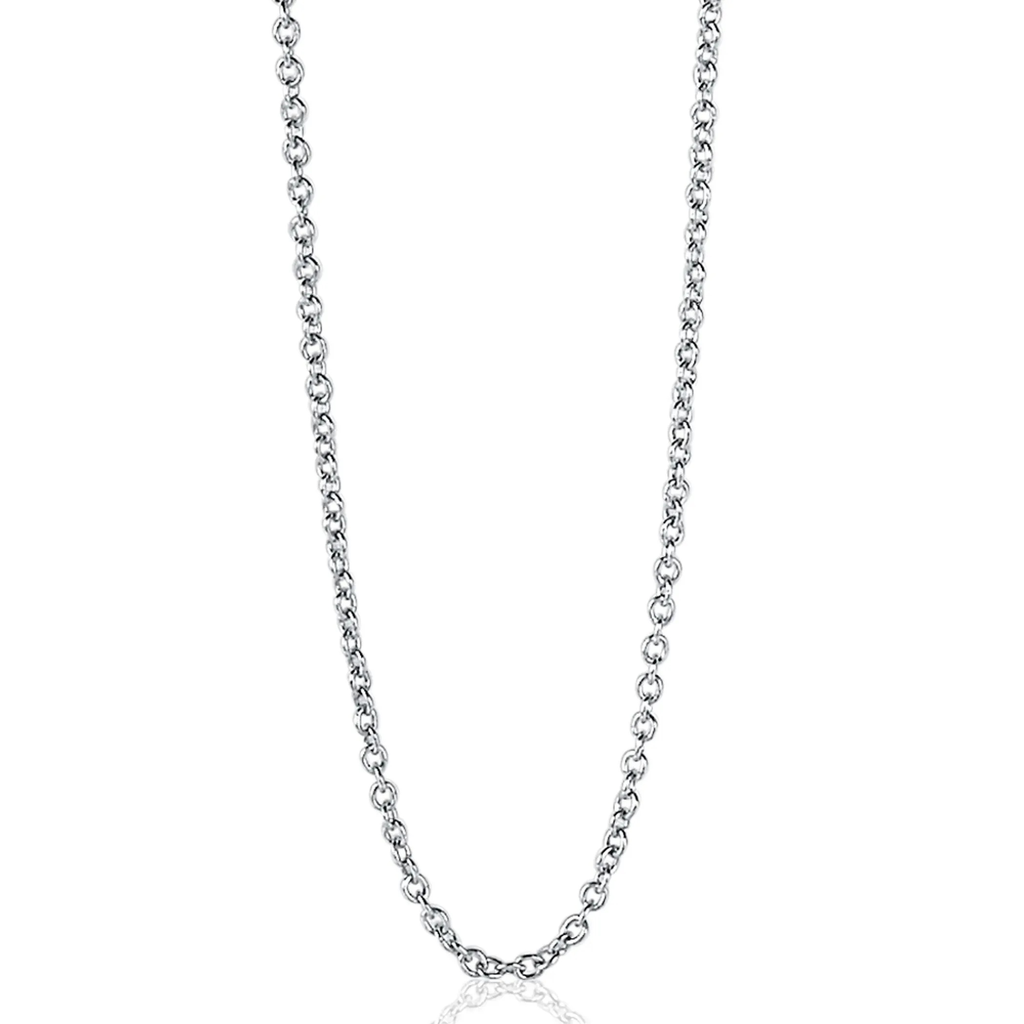Outlet Zinzi 60cm zilveren anker ketting ZILC-A60