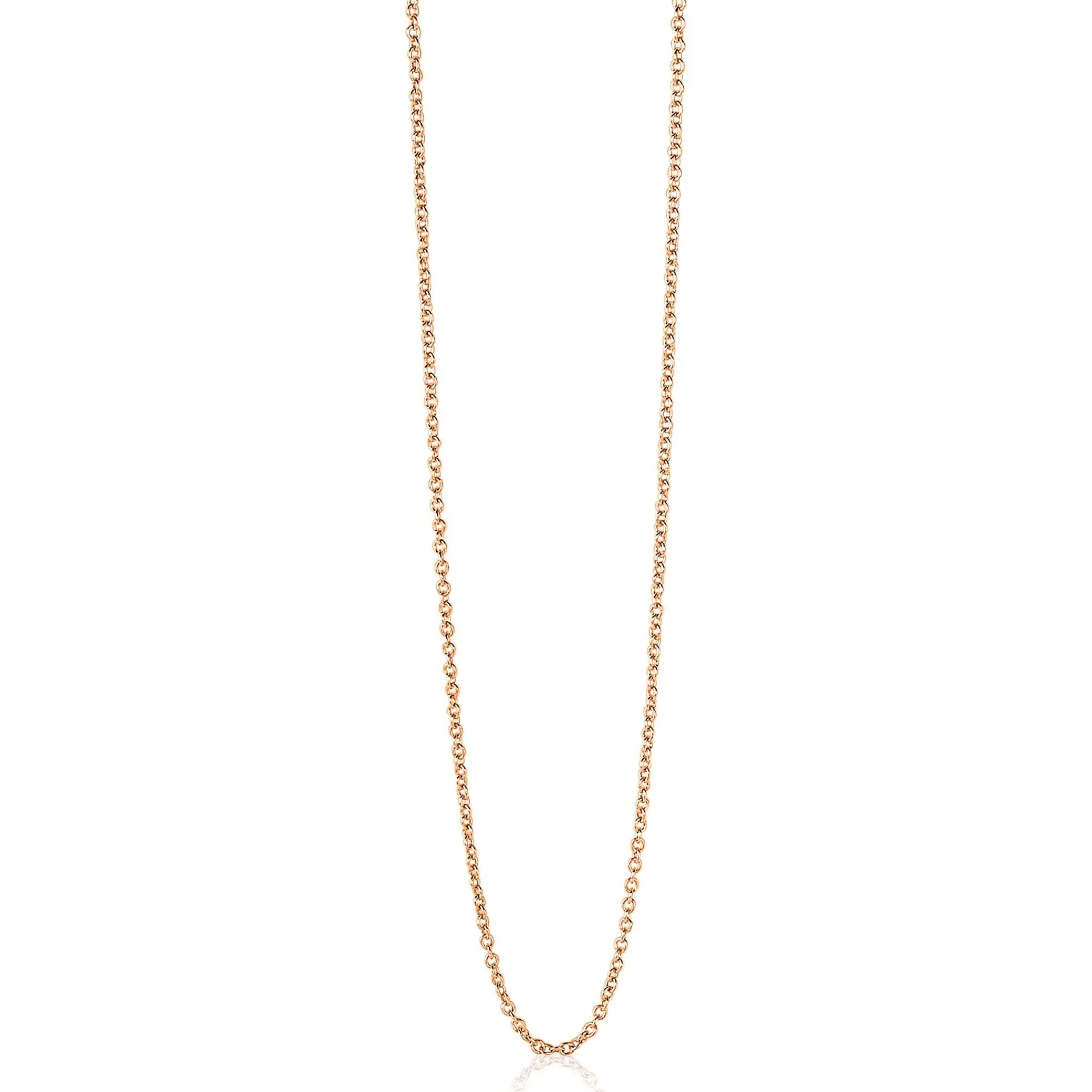 Clearance Zinzi 45cm zilveren anker ketting rosé verguld ZILC-A45R