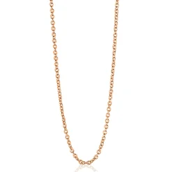 Clearance Zinzi 90cm zilveren anker ketting rosé verguld ZILC-A90R