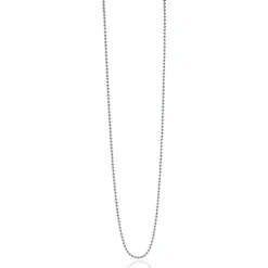 Discount Zinzi 70cm zilveren bolletjes ketting, 0,9mm breed. ZILC-B70