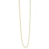 Hot Zinzi 80cm zilveren bolletjes ketting gold plated 0,9mm breed. ZILC-B80G