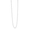 Discount Zinzi 80cm zilveren bolletjes ketting. 0,9mm breed ZILC-B80