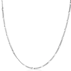 Best Zinzi 42cm zilveren figaro ketting ZILC-F42