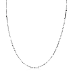 New Zinzi 45cm zilveren figaro ketting ZILC-F45
