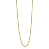 Outlet Zinzi 90cm zilveren gourmet ketting gold plated. ZILC-G90G