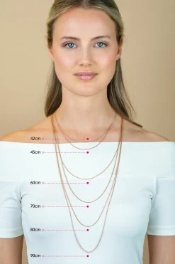Best Zinzi 70cm zilveren gourmet ketting rosé verguld ZILC-G70R