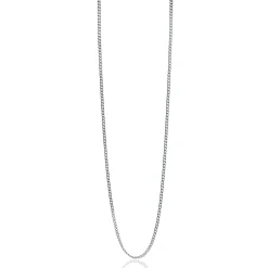 Discount Zinzi 42cm zilveren gourmet ketting ZILC-G42