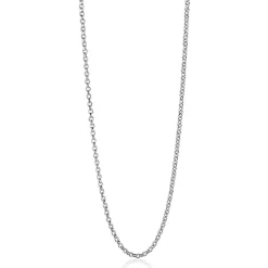Best Zinzi 80cm zilveren jasseron ketting ZILC-J80