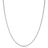 Zinzi 80cm zilveren koord ketting ZILC-K80