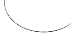 Best Zinzi 43cm zilveren omega collier 1,5mm breed ZIOM15-43