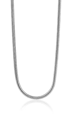 New Zinzi 50cm zilveren slangen collier 1,5mm breed ZISL15