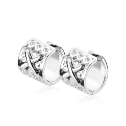 Clearance Zinzi Mart Visser by zilveren fantasie oorsieraden glad 16 x 13,5mm MVO15