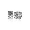 New Zinzi Mart Visser by zilveren brede schakel oorringen met luxe scharniersluiting 15 x 8mm MVO22