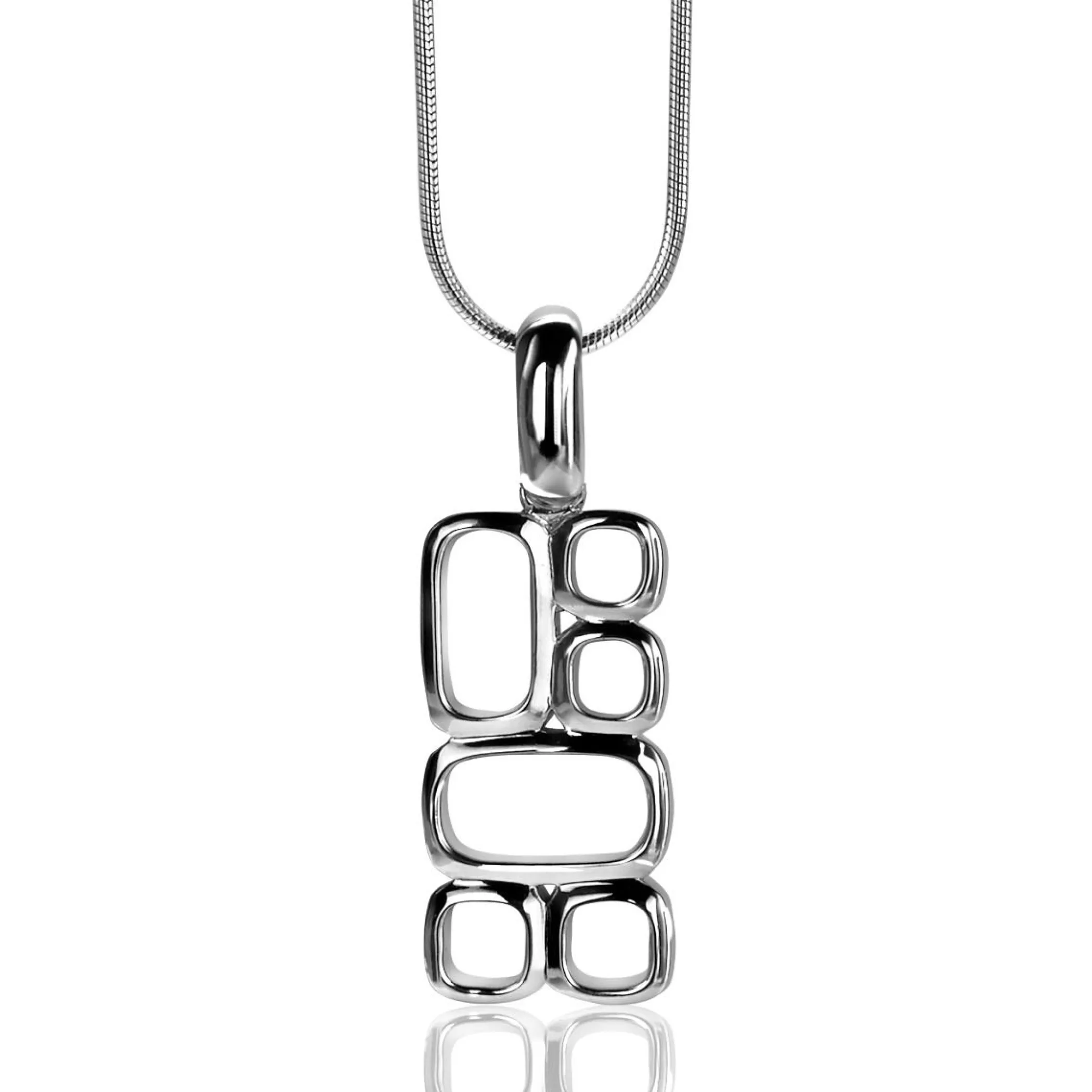 Clearance Zinzi Mart Visser by zilveren hanger glad MVH3 (zonder collier)