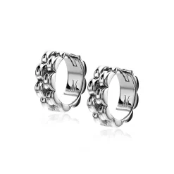 Online Zinzi Mart Visser by zilveren schakel oorringen met luxe scharniersluiting 16 x 5mm MVO23