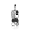 New Zinzi Mart Visser by zilveren hanger wit zwart MVH3Z (zonder collier)