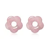 Best Zinzi 26mm oorbedels bloem roze kunststof ZICH2720R