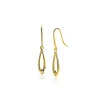 Hot Zinzi 25mm Gold 14 krt gouden oorhangers met open peervorm ZGO541