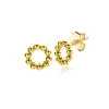 Hot Zinzi 5,5mm Gold 14 krt gouden ronde oorknoppen met bolletjes motief 5,5mm ZGO399