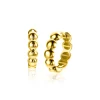 Sale Zinzi 13mm Gold 14 krt gouden oorringen met bolletjes design met luxe klapsluiting 13mm x 3,3mm buis ZGO432