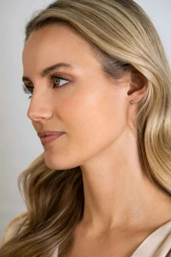 Zinzi 4mm Gold 14 krt gouden glanzende bol oorknoppen 4mm ZGO394