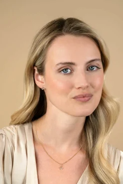 Online Zinzi 8mm Gold 14 krt gouden fantasie oorknoppen met rechthoekige baguette geslepen zirkonia's en ronde witte zirkonia's ZGO511