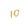 Discount Zinzi 10mm Gold 14 krt gouden oorringen bolletjes motief met luxe sluiting 10 x 1,7mm ZGO399CR