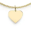 Discount Zinzi 11mm Gold 14 krt gouden hanger met glanzend hartje van 11mm ZGH363-11 (zonder collier)