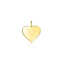Discount Zinzi 11mm Gold 14 krt gouden hanger met glanzend hartje van 11mm ZGH363-11 (zonder collier)