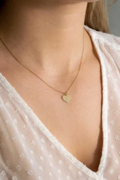 Discount Zinzi 11mm Gold 14 krt gouden hanger met glanzend hartje van 11mm ZGH363-11 (zonder collier)