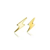 Zinzi 10mm Gold 14 krt gouden oorknoppen met bliksemschicht ZGO402