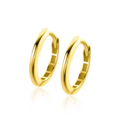 Discount Zinzi 14,5mm Gold 14 krt gouden oorringen 14,5mm met smalle ronde buis 1,9mm. Met luxe klapsluiting ZGO434