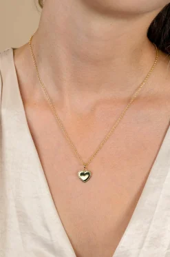 Sale Zinzi 18mm gold plated zilveren hanger hart met parelrand voor gravure ZIH2652G (zonder collier)