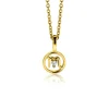 Zinzi 9mm gold plated zilveren Schorpioen sterrenbeeldhanger bezet met witte zirconia ZIHY-SCH (zonder collier)