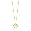 Discount Zinzi 20mm gold plated zilveren hanger glad hart voor gravure ZIH2346G20 (zonder collier)