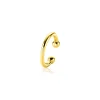 Hot Zinzi 12,5mm gold plated zilveren ear cuff gladde buis per stuk geprijsd ZIO-CUFF1G