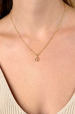 New Zinzi 9mm gold plated zilveren Tweelingen sterrenbeeldhanger bezet met witte zirconia ZIHY-TWE (zonder collier)