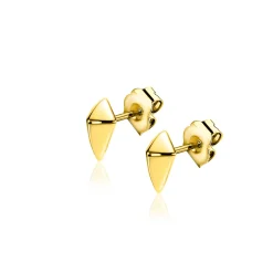 Sale Zinzi 7mm gold plated zilveren oorknoppen in vliegervorm ZIO2503G