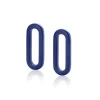 Outlet Zinzi 19mm ovale oorbedels in trendy lapis lazuli blauw ZICH2455L (zonder oorringen)