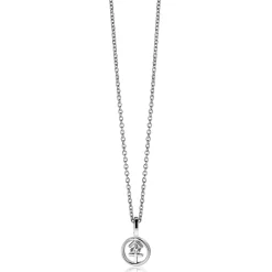 Zinzi 9mm zilveren Boogschutter sterrenbeeldhanger bezet met witte zirconia ZIH-BOO (zonder collier)