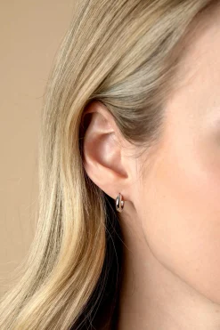Zinzi 12,5mm zilveren gladde oorringen met ronde buis 3mm met luxe klapsluiting ZIO2600