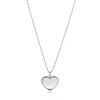 Zinzi 23mm zilveren hanger hart met parelrand voor gravure ZIH2654 (zonder collier)