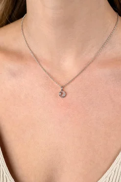 New Zinzi 9mm zilveren Kreeft sterrenbeeldhanger bezet met witte zirconia ZIH-KRE (zonder collier)